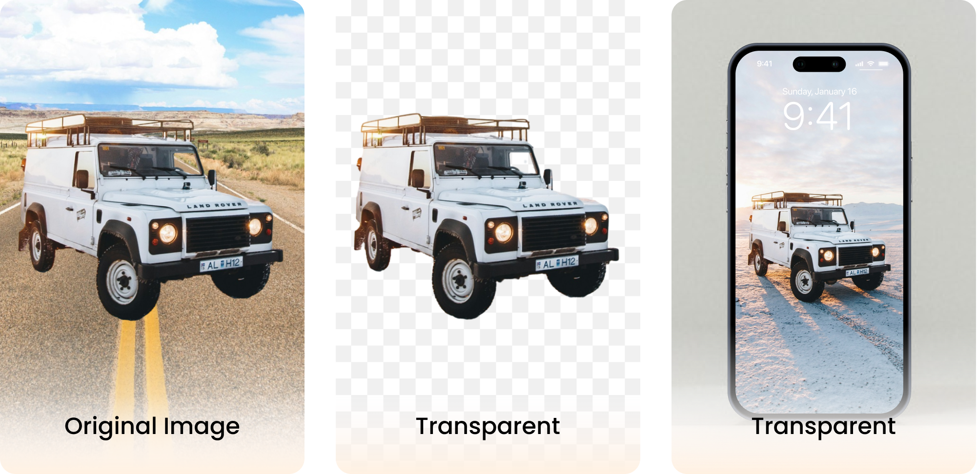 car photo background change