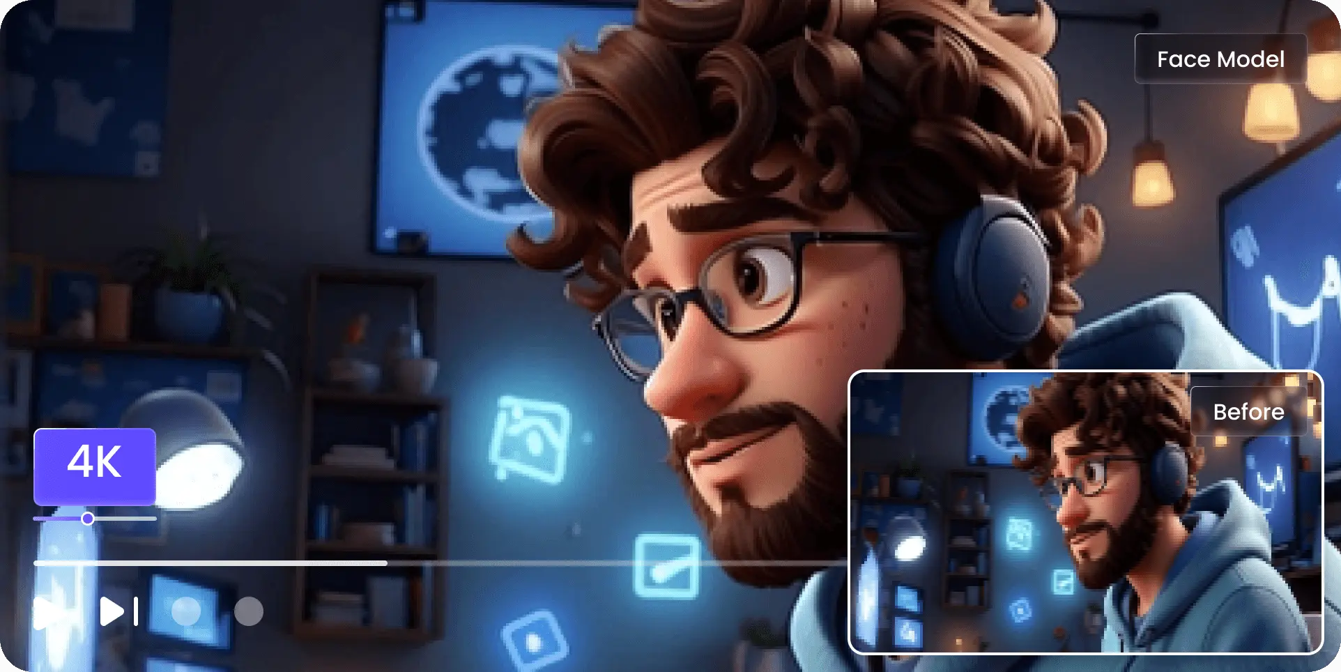 free ai video upscaling