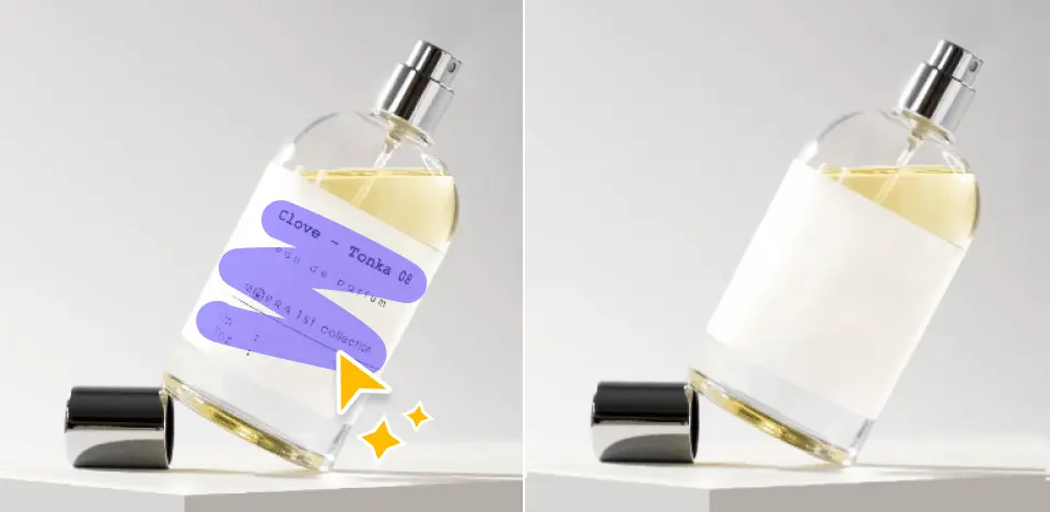 remove text without blur