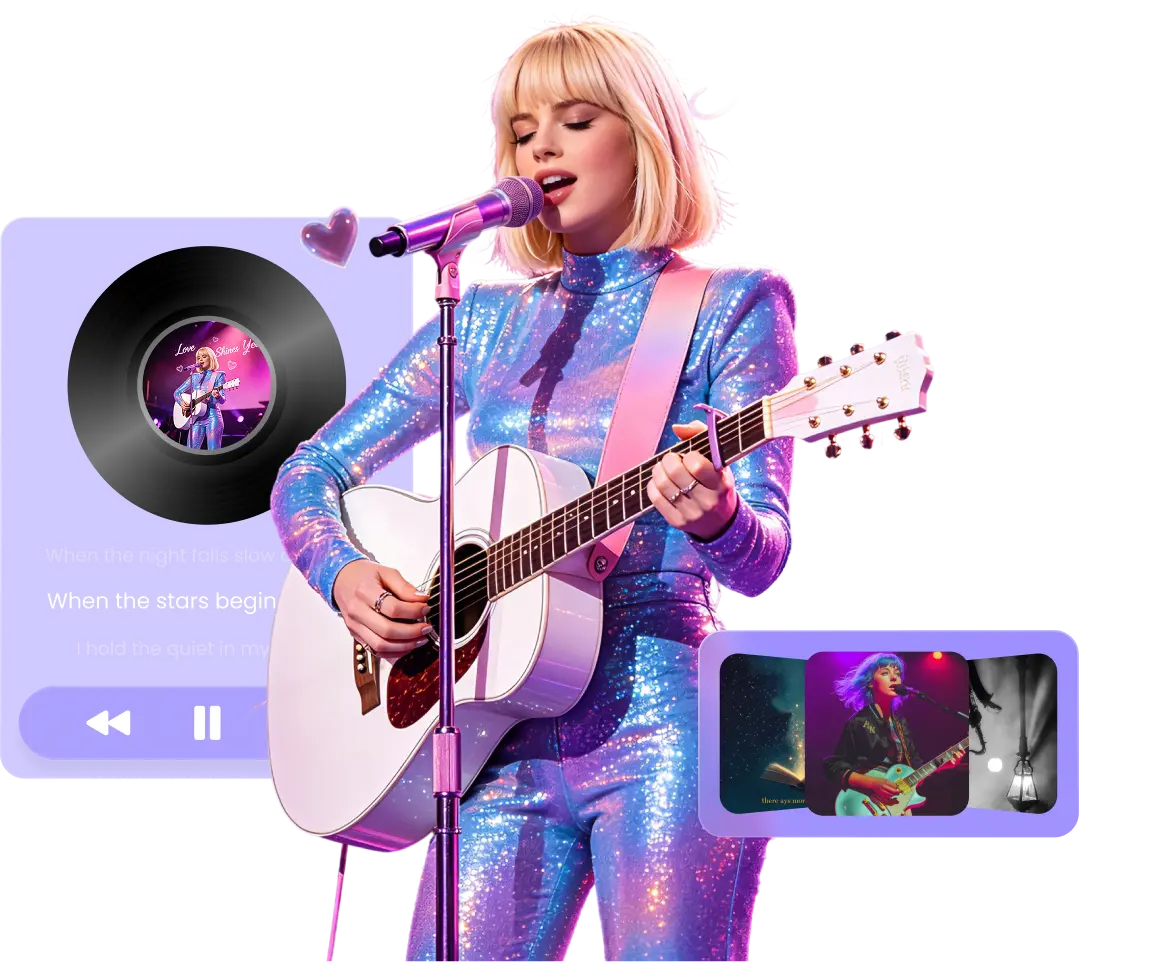 ai lyrics to song bottom banner