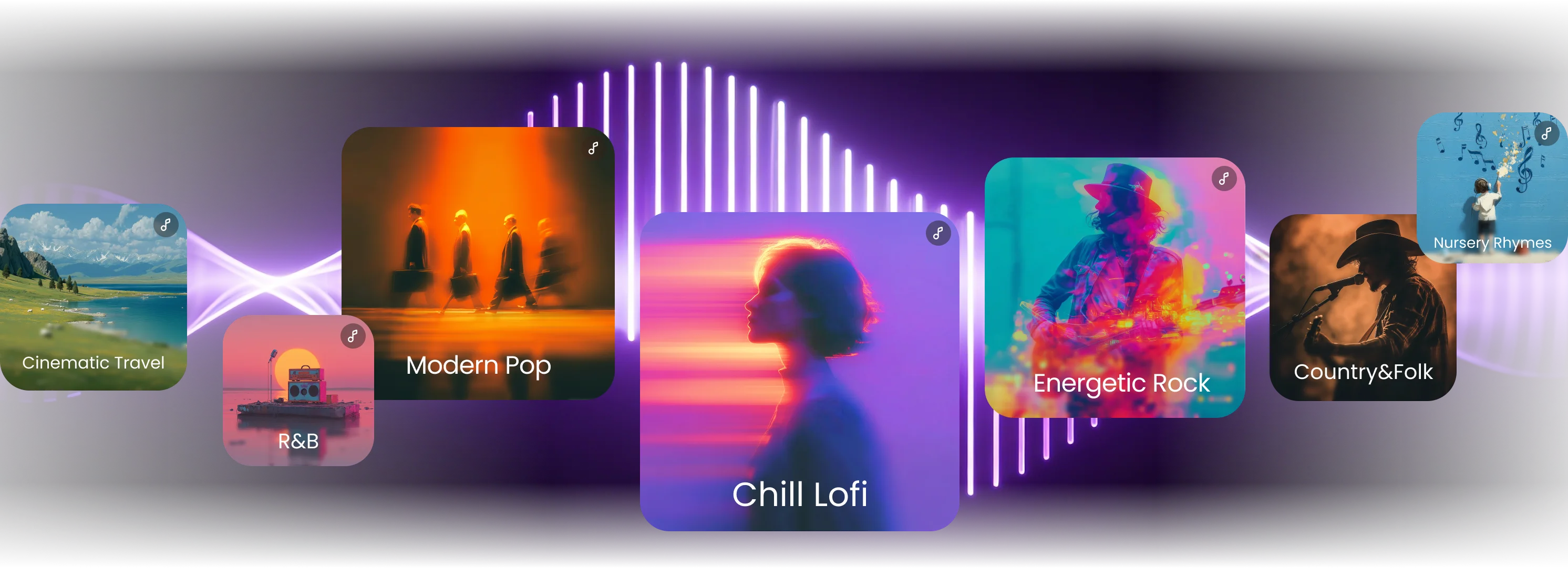 popular genres for lyrics banner
