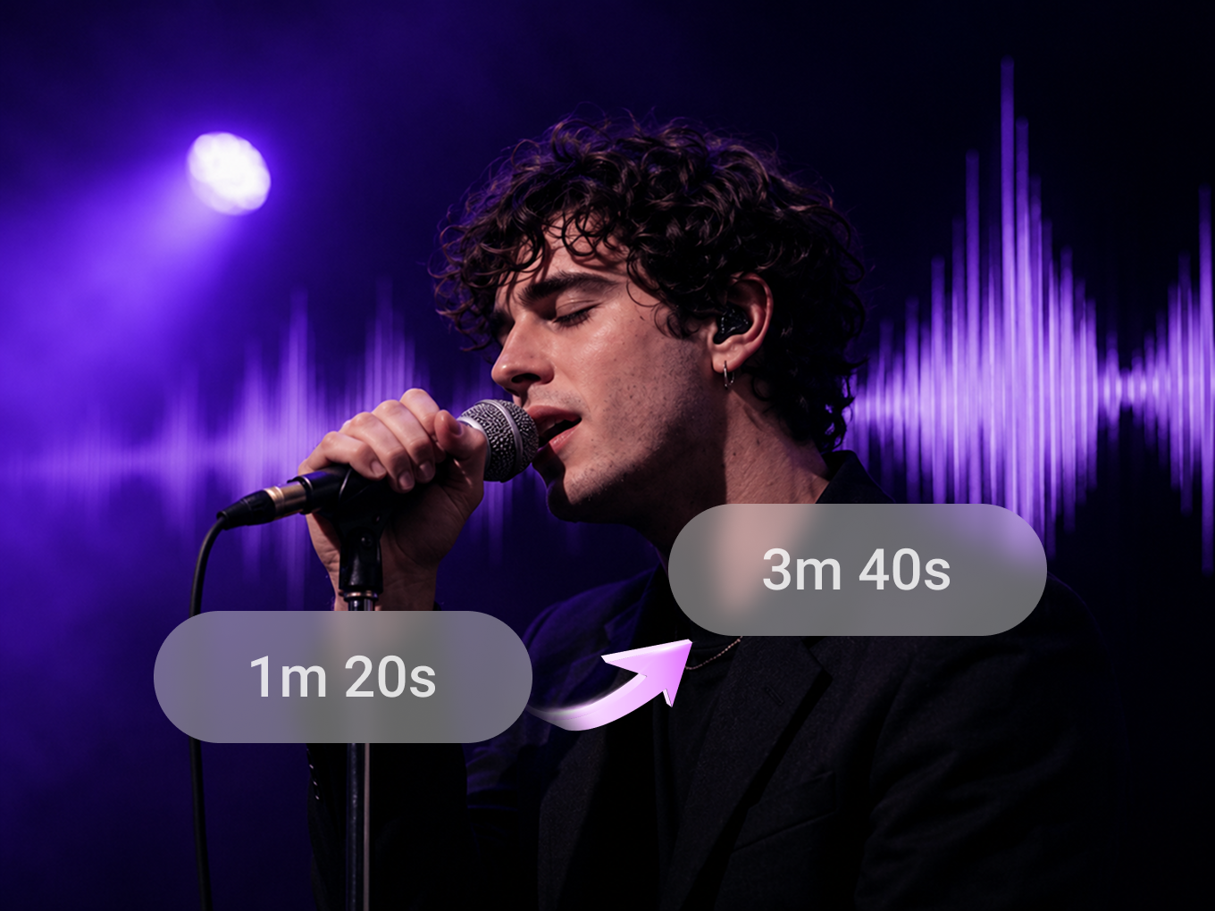 AI song extender with natural continuation