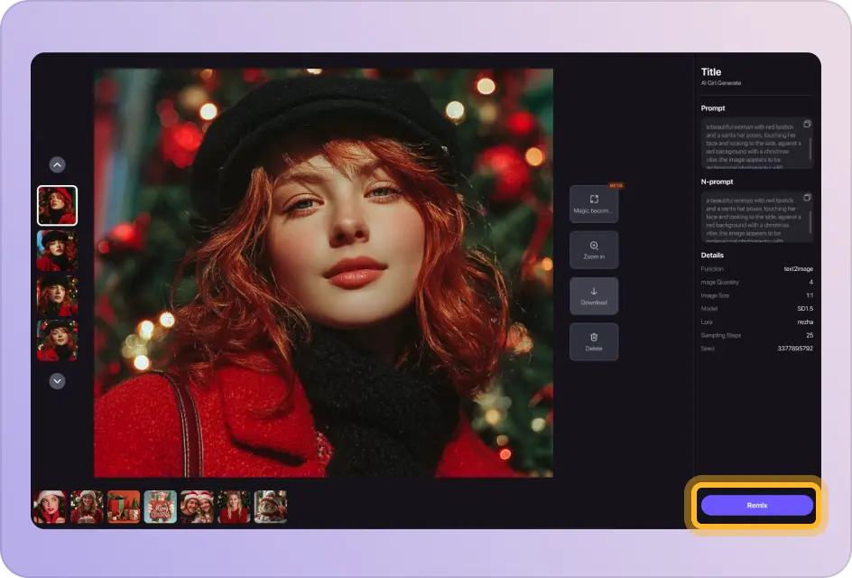 download ai christmas photo