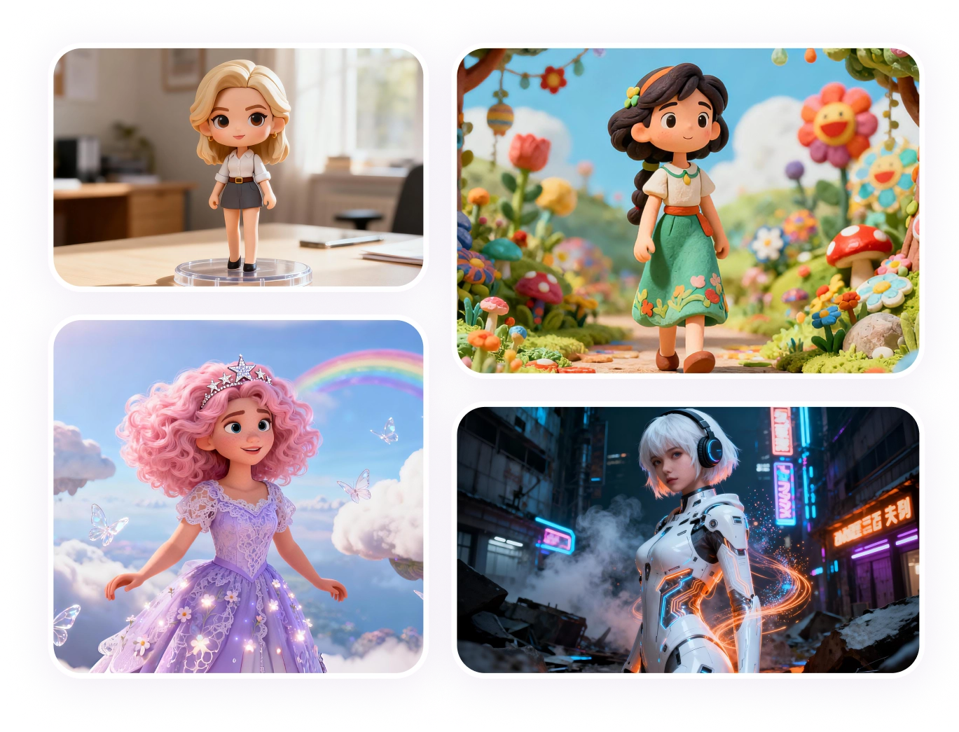 Materialize AI 3D Girls for Product Promotion