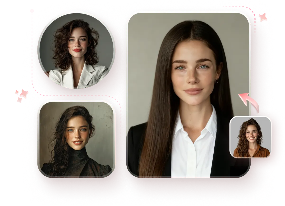 generate professional and studio-quality AI headshots