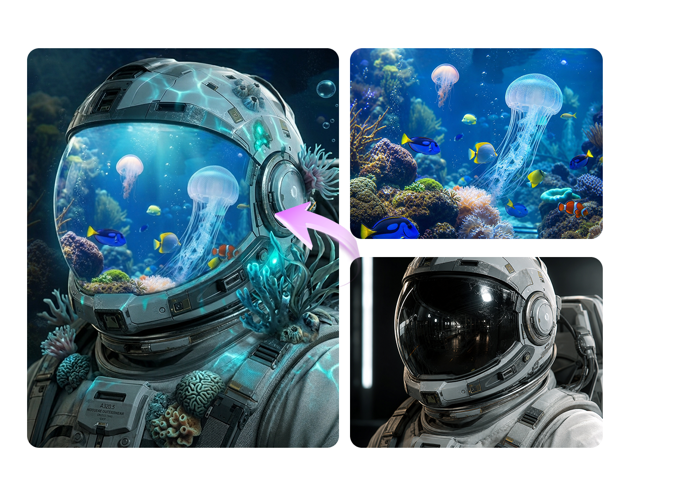 AI image blender online fast generation