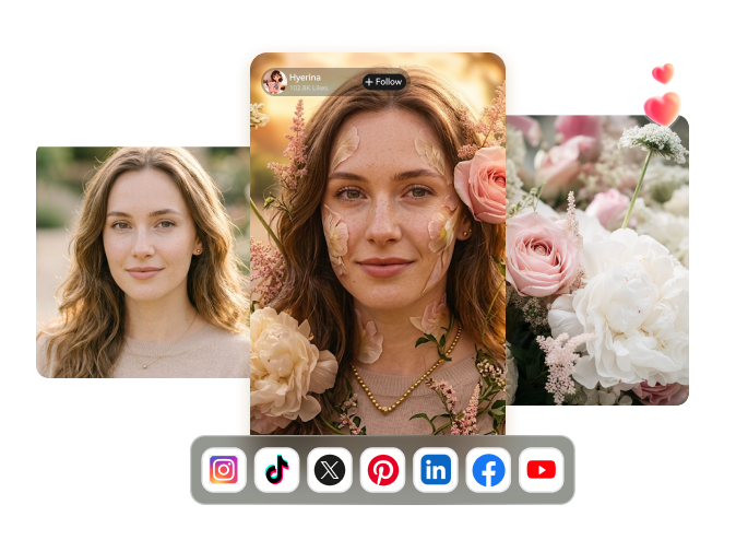 Blend two images online free for design