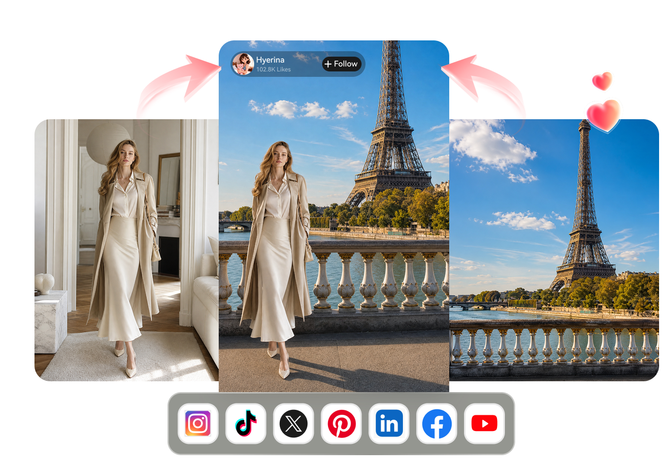 social media photo combine