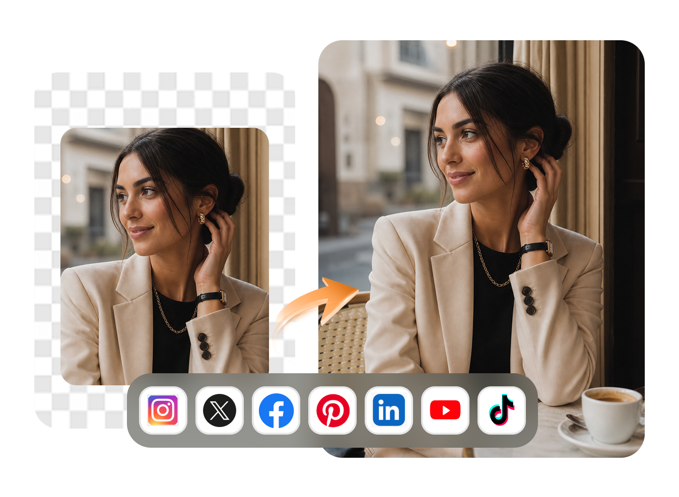 social media image extender