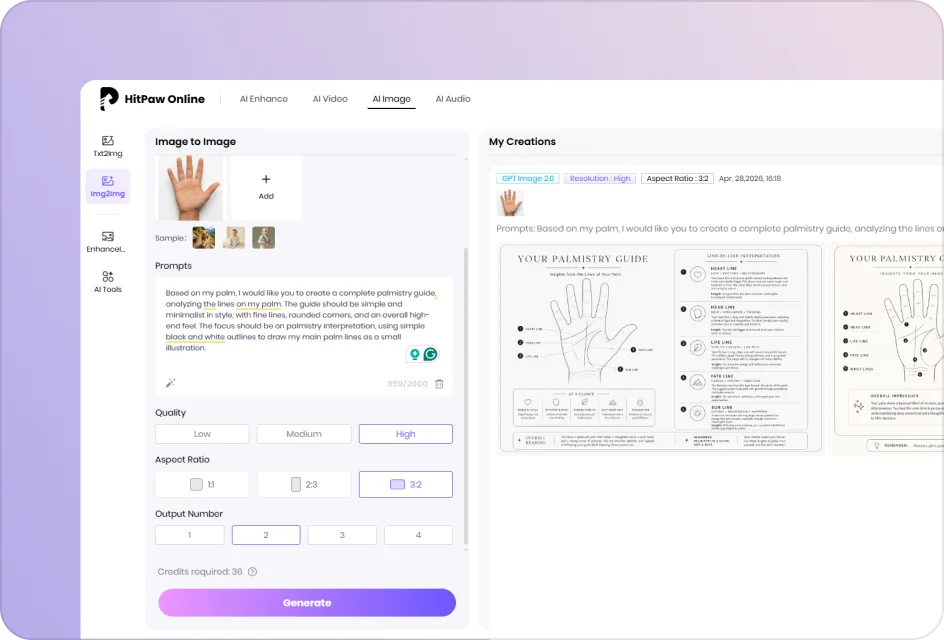fotorpea Receive Palm Reading