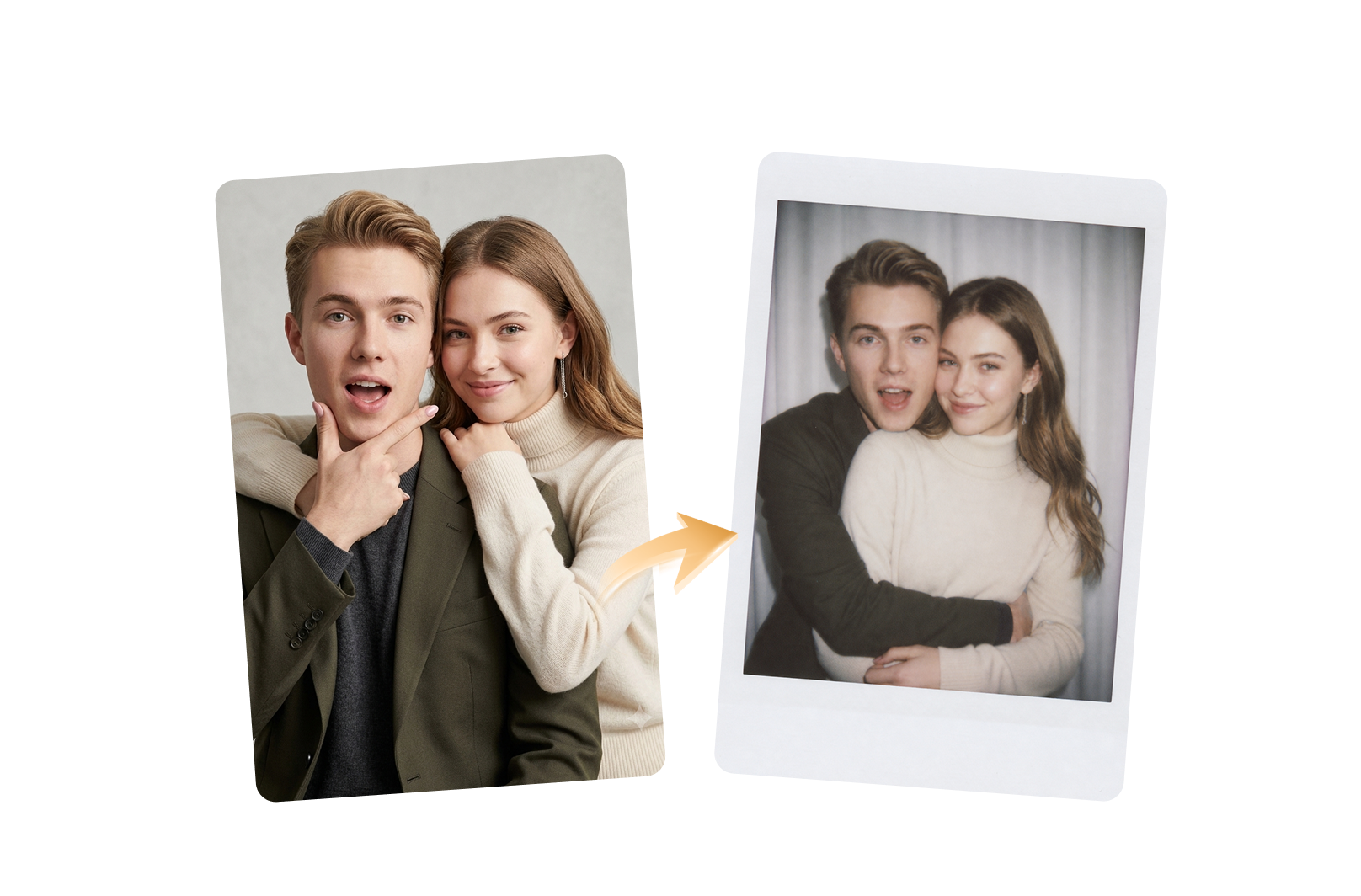 ai polaroid generator bottom banner