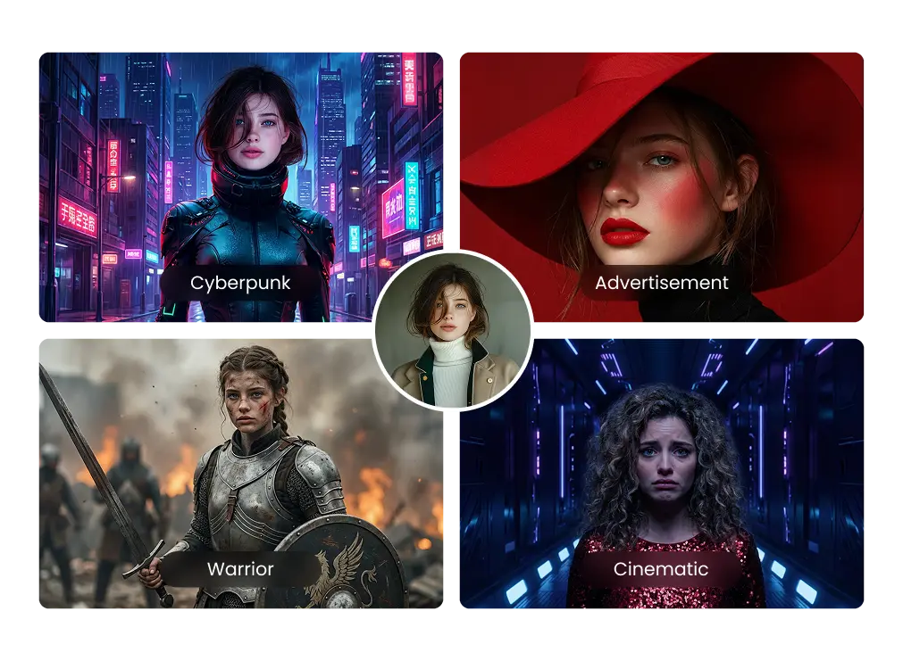 multiple portrait templates