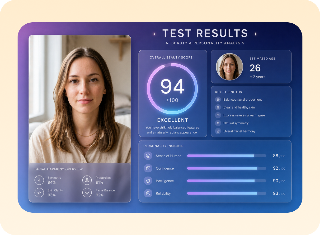 Accurate face attractiveness analysis