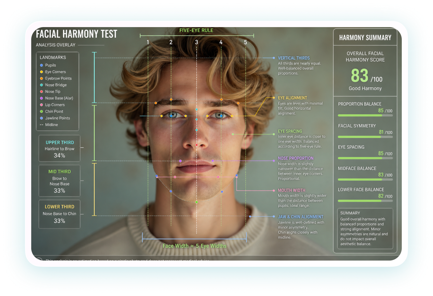 facial harmony test