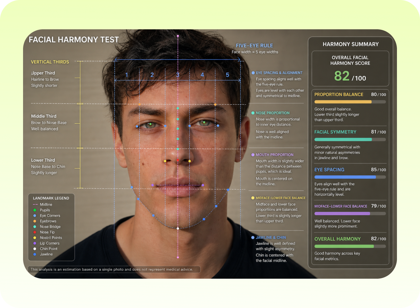 Personalized facial harmony insights