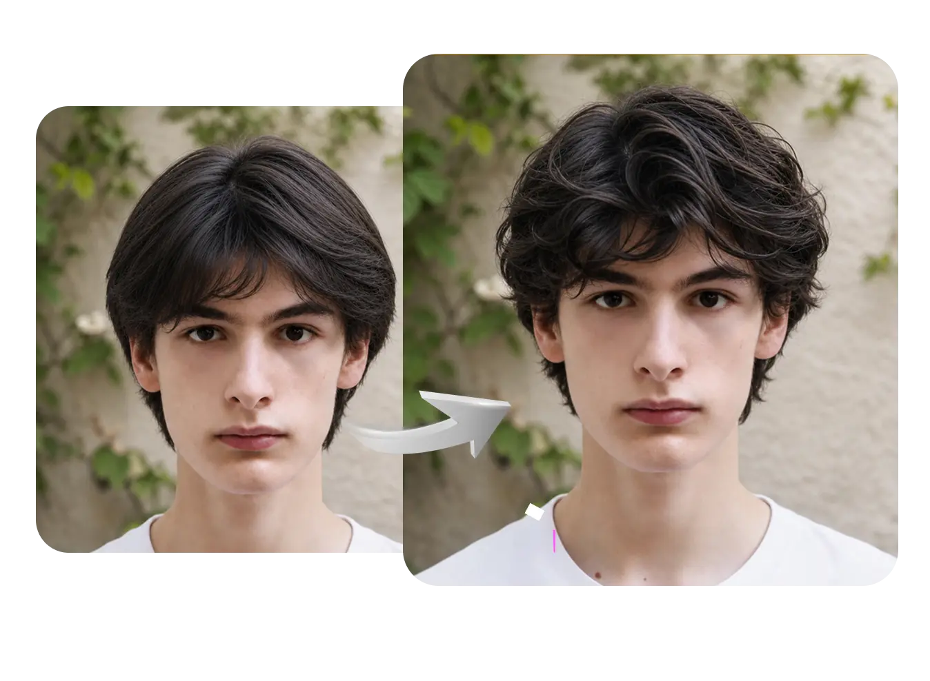 change hair textures for male