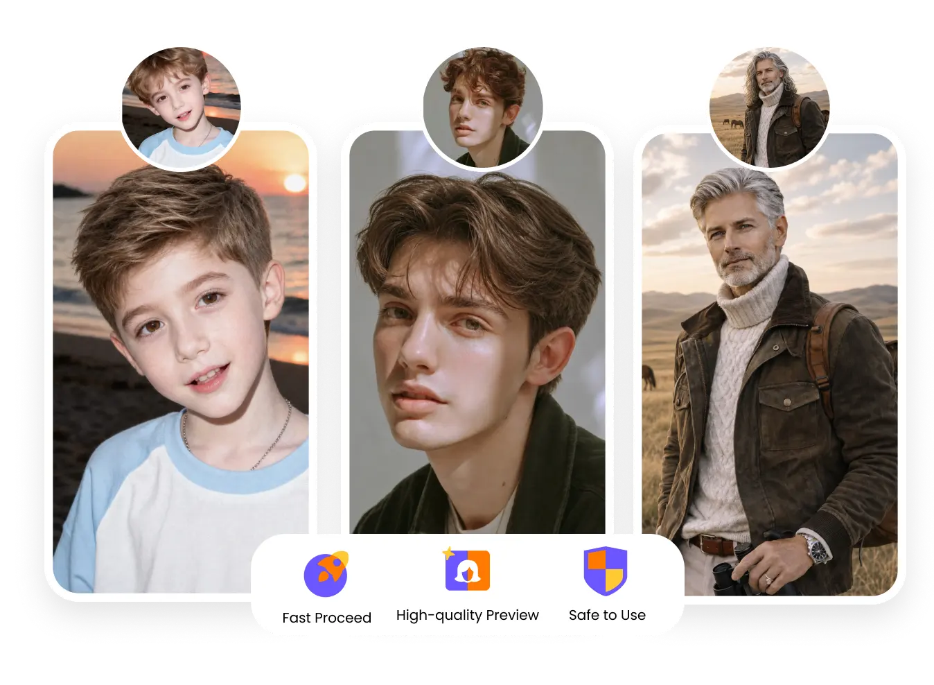 change haircuts for all male ages