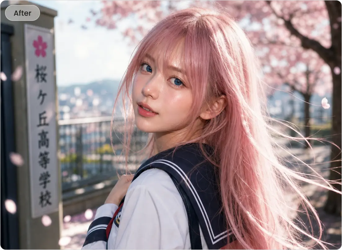 anime to photorealistic
