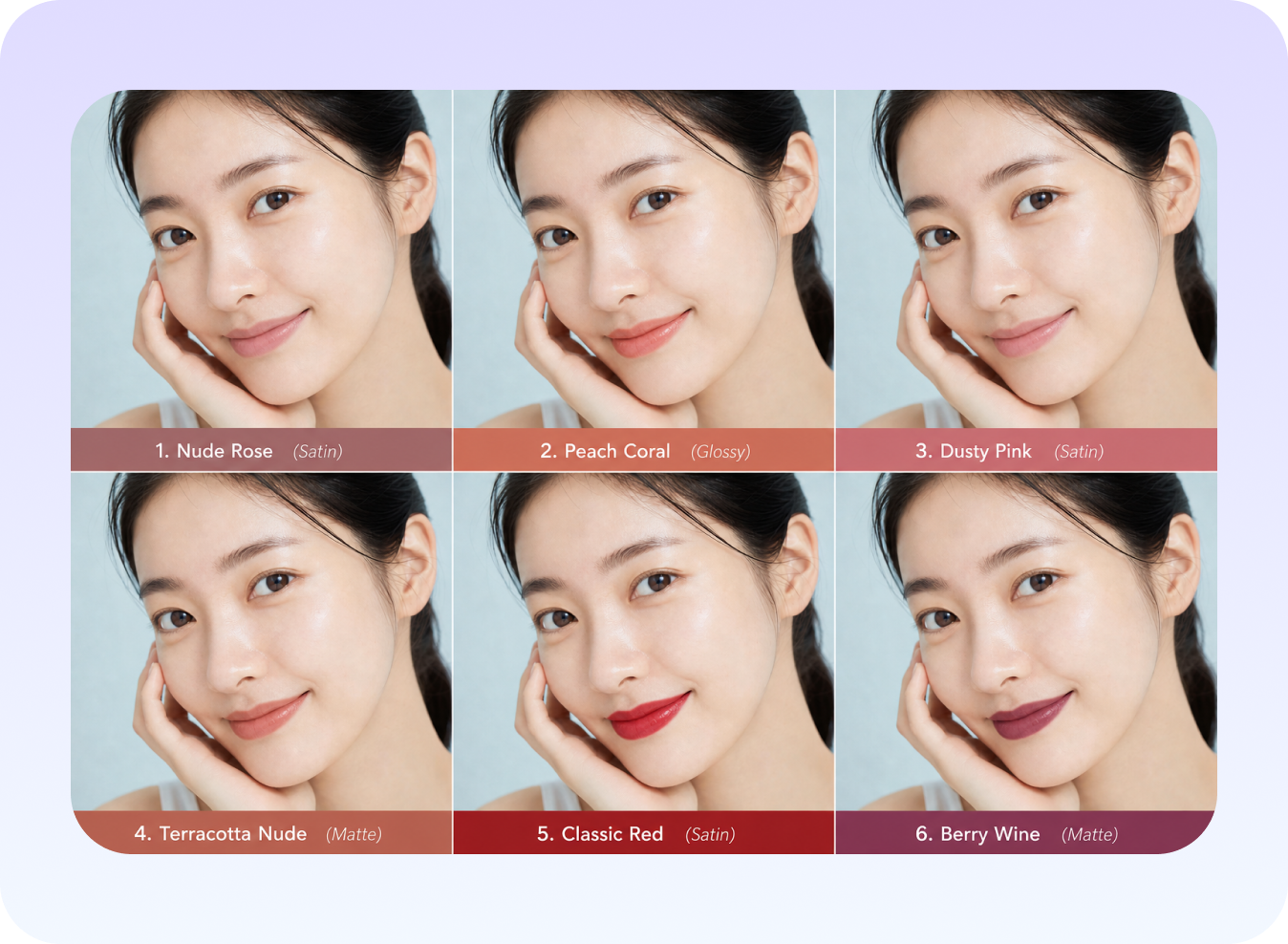 AI lipstick shade finder from picture