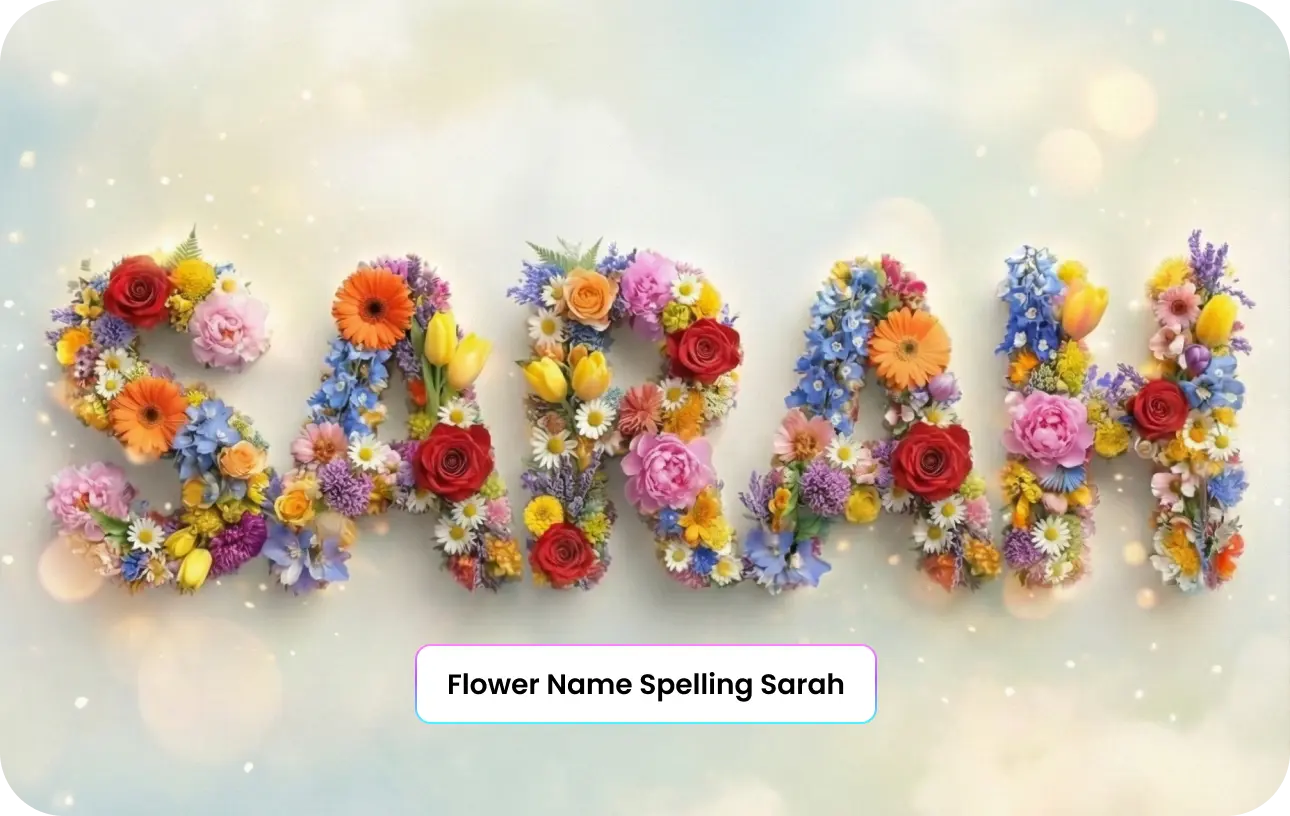 AI flower name bouquet