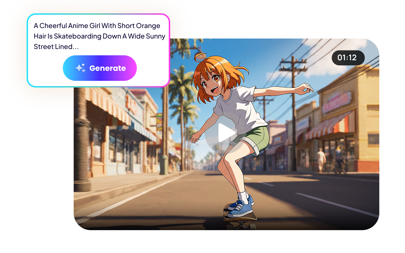 2d ai video generator bottom banner