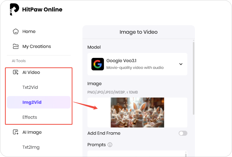 ai animation video generator start