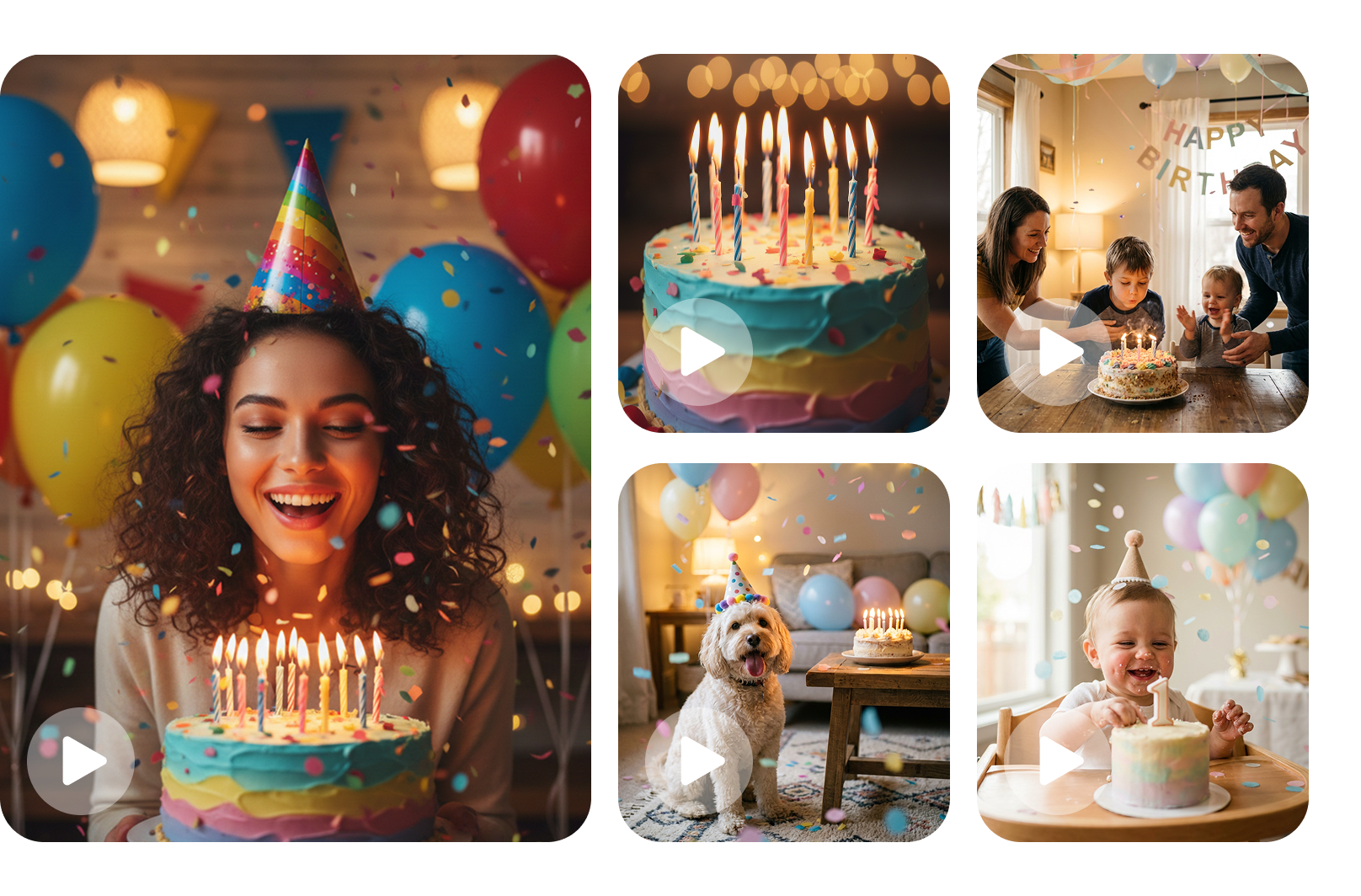 ai birthday video maker bottom banner