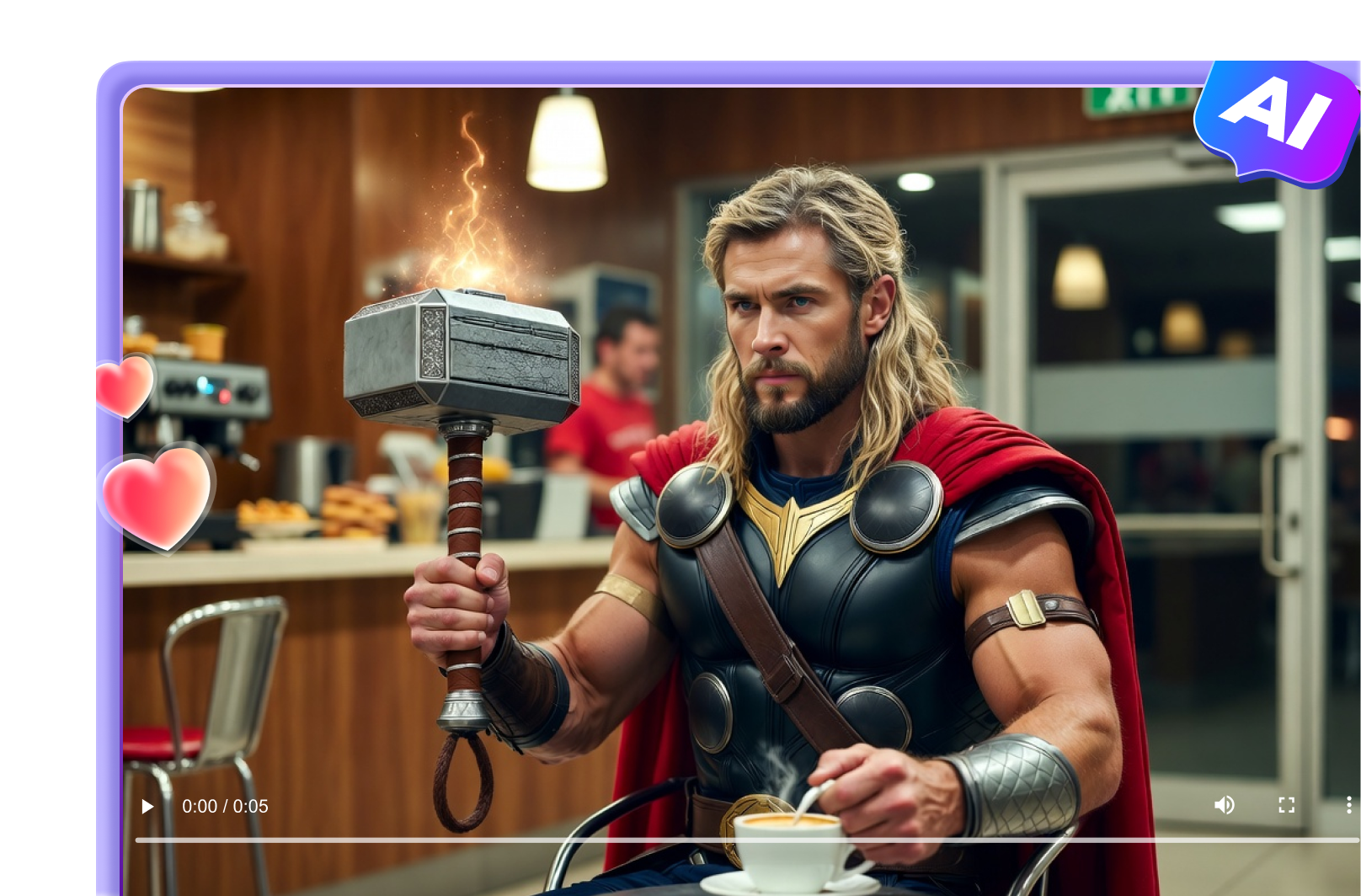 hitpaw ai celebrity video generator bottom banner