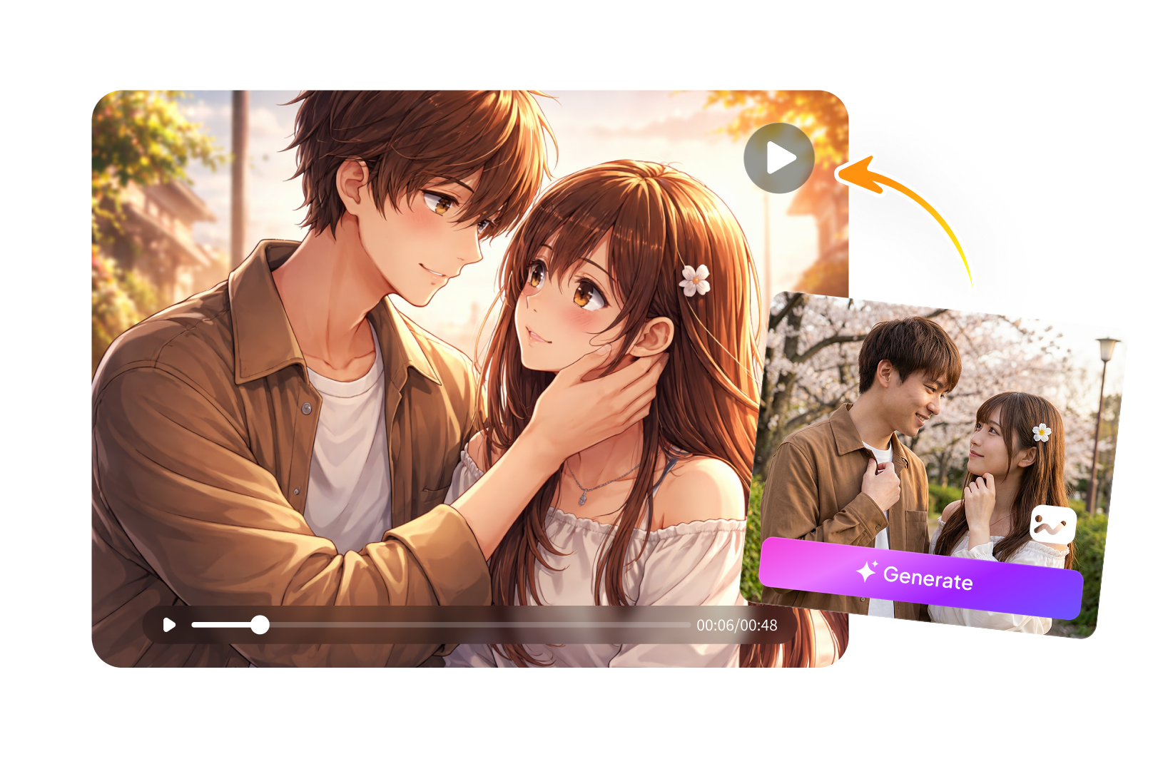 ai couple video generator bottom banner