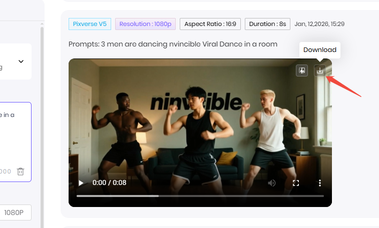 preview and download the dance video