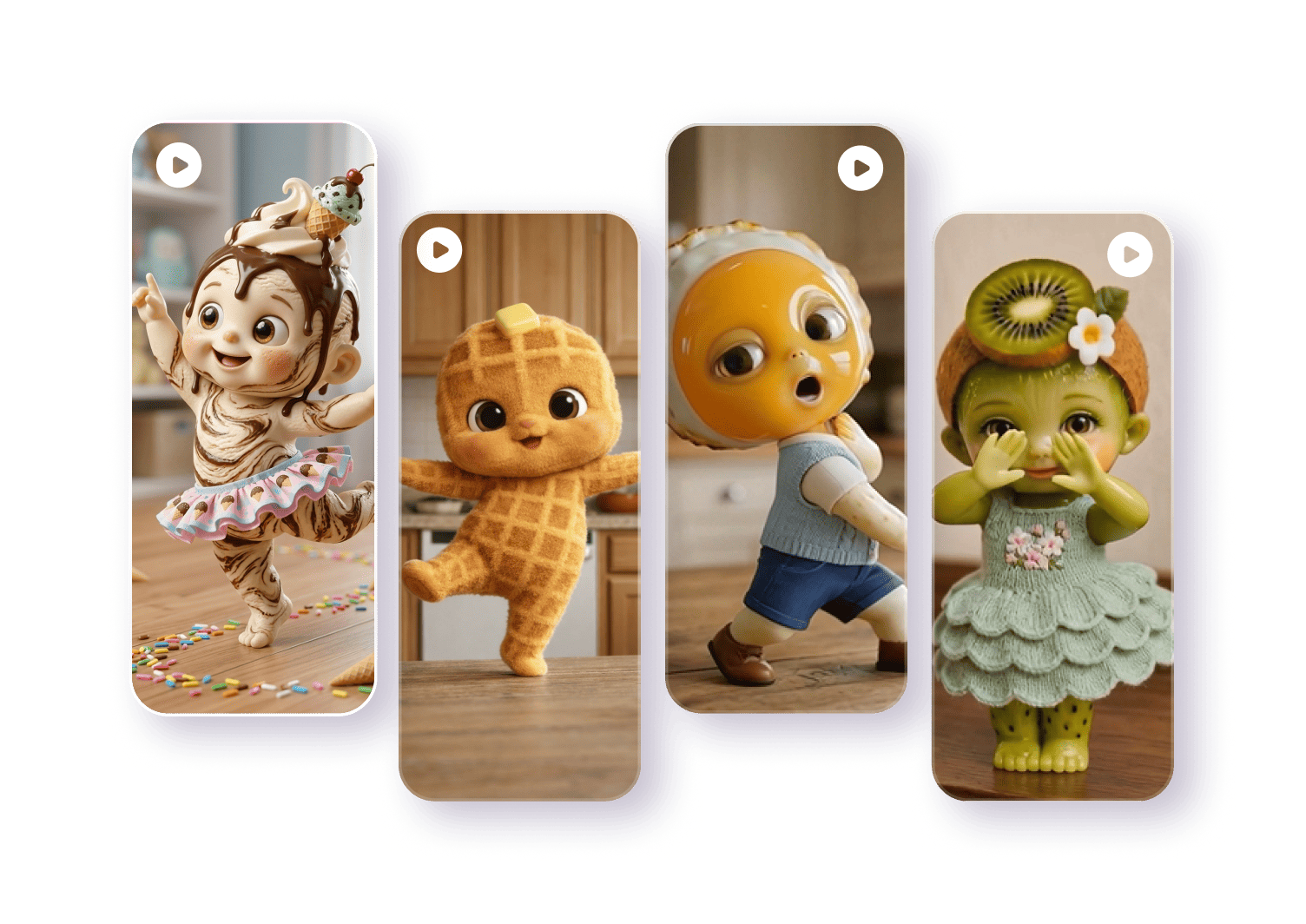 ai fruit dancing video generator