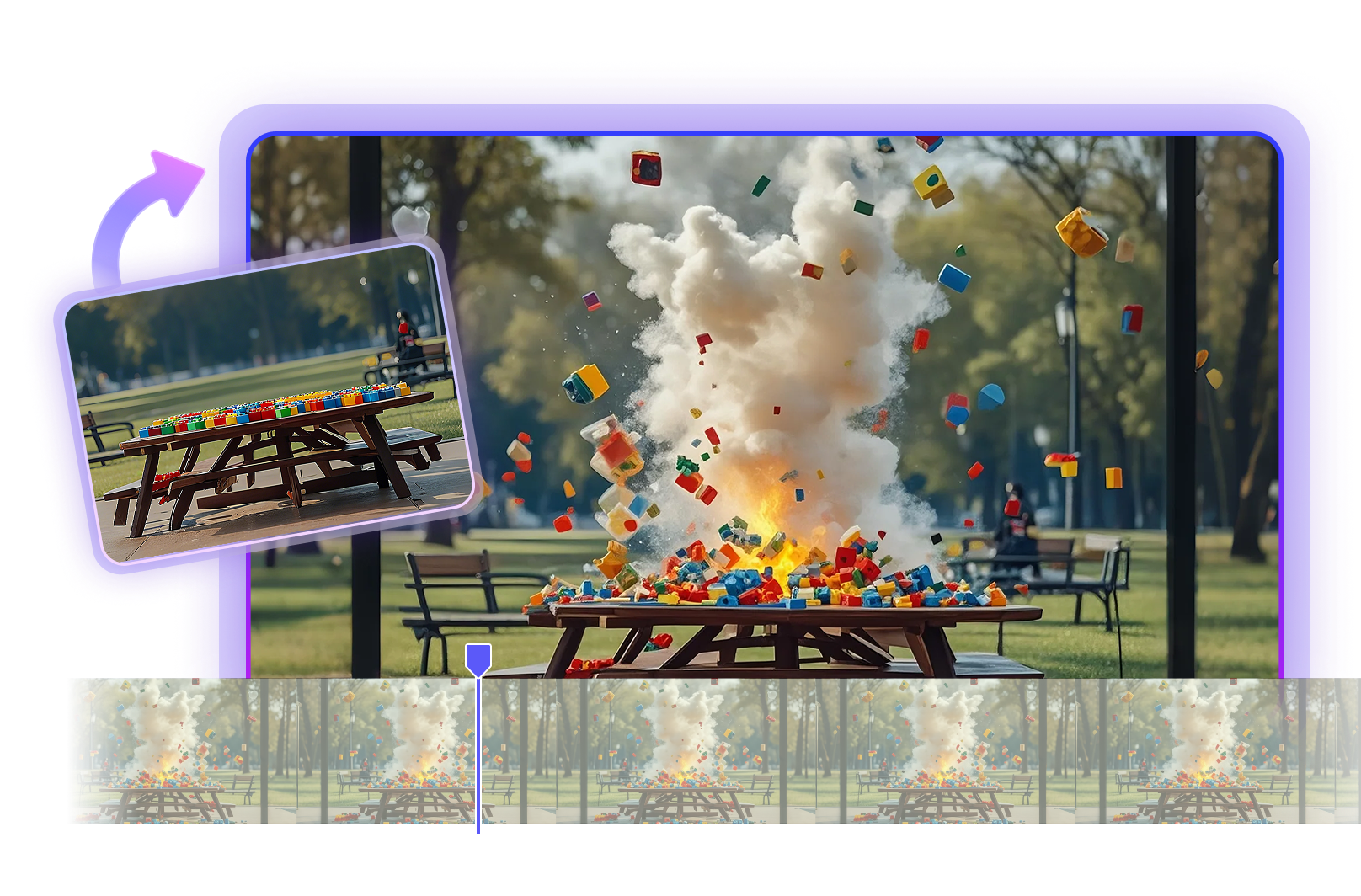 ai explosion video generator bottom banner