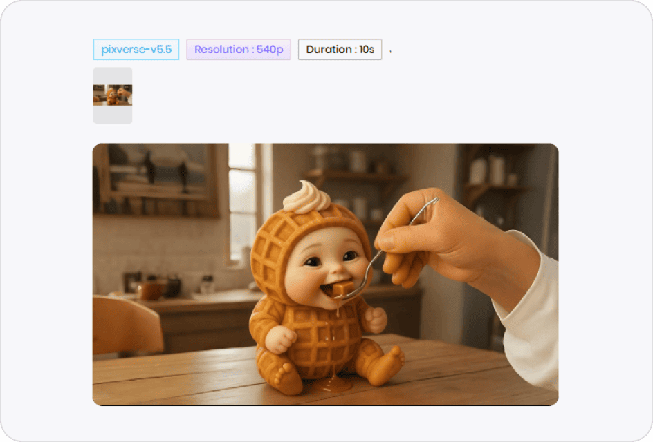 generate and download niche fruits meme video