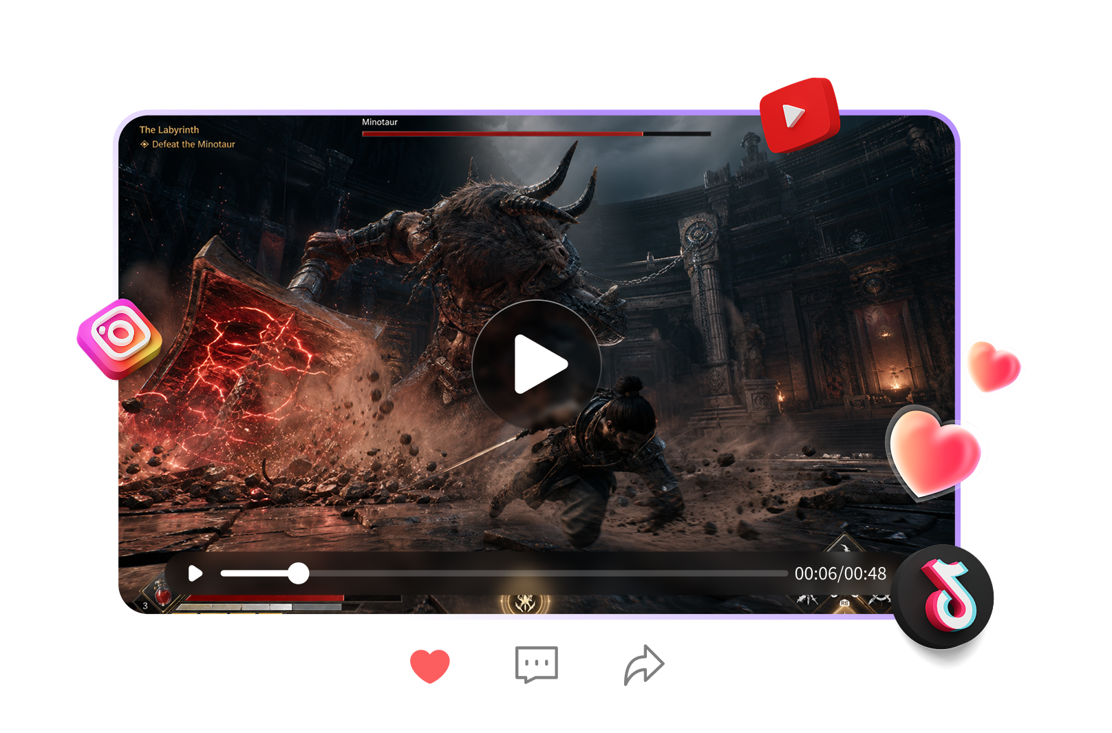 hitpaw ai game video generator bottom banner