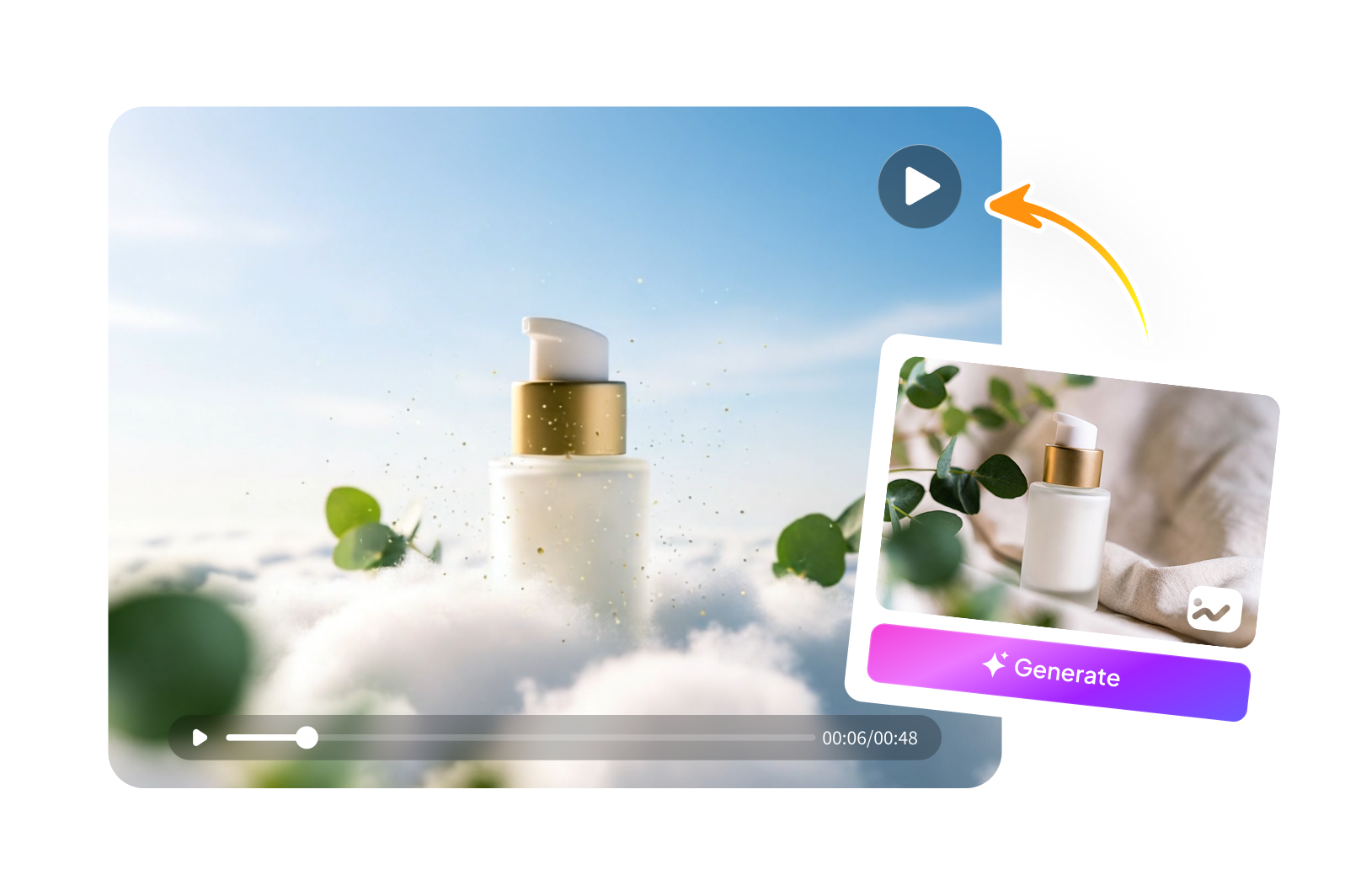 ai marketing video generator bottom banner