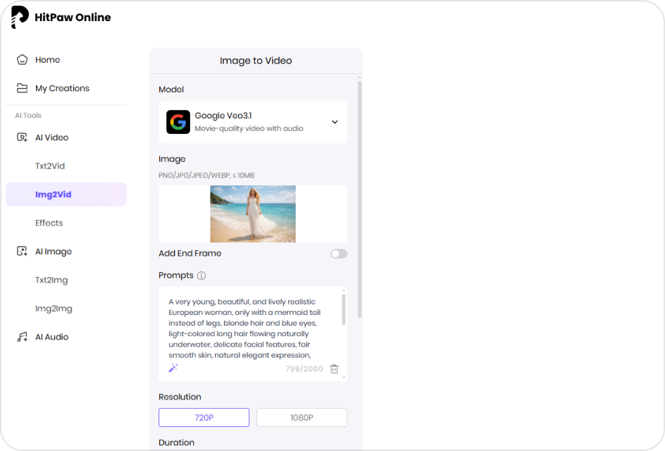 upload photo with prompt