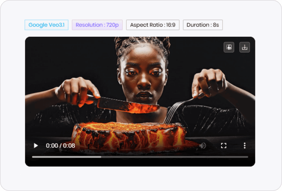 generate and download mukbang video
