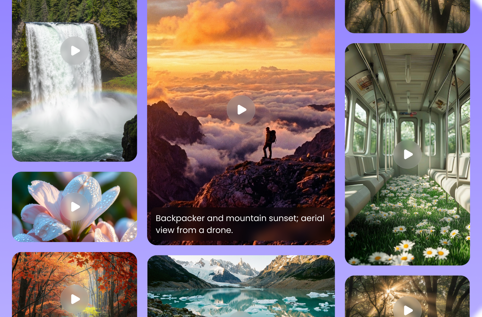 ai nature video generator bottom banner