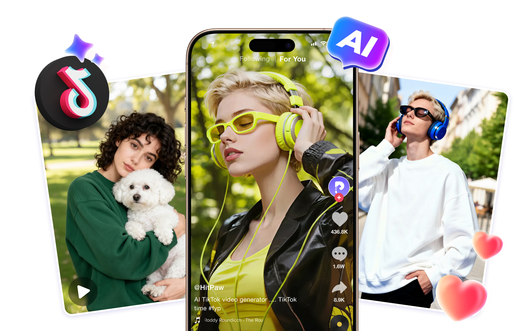 ai tiktok video generator bottom banner