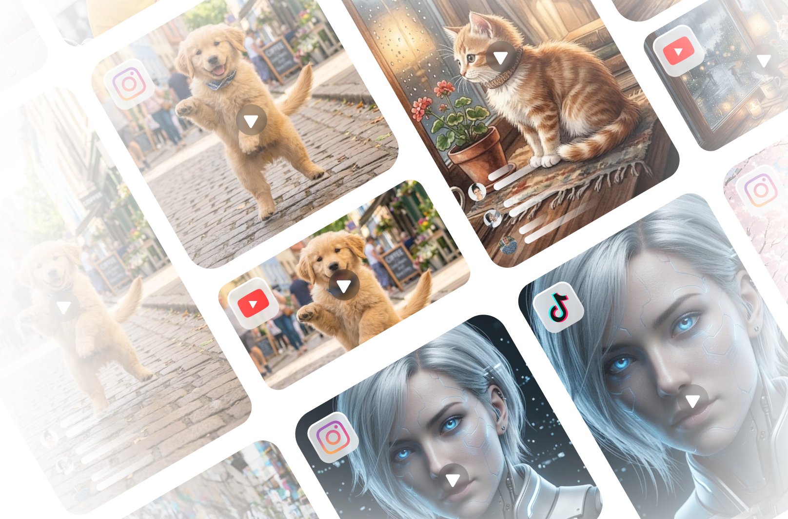 ai viral video generator bottom banner