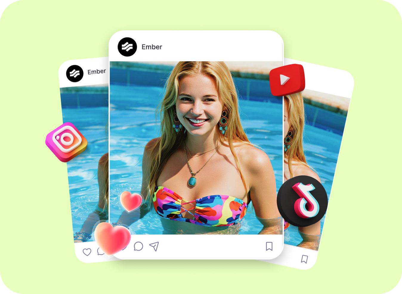 bikini social share