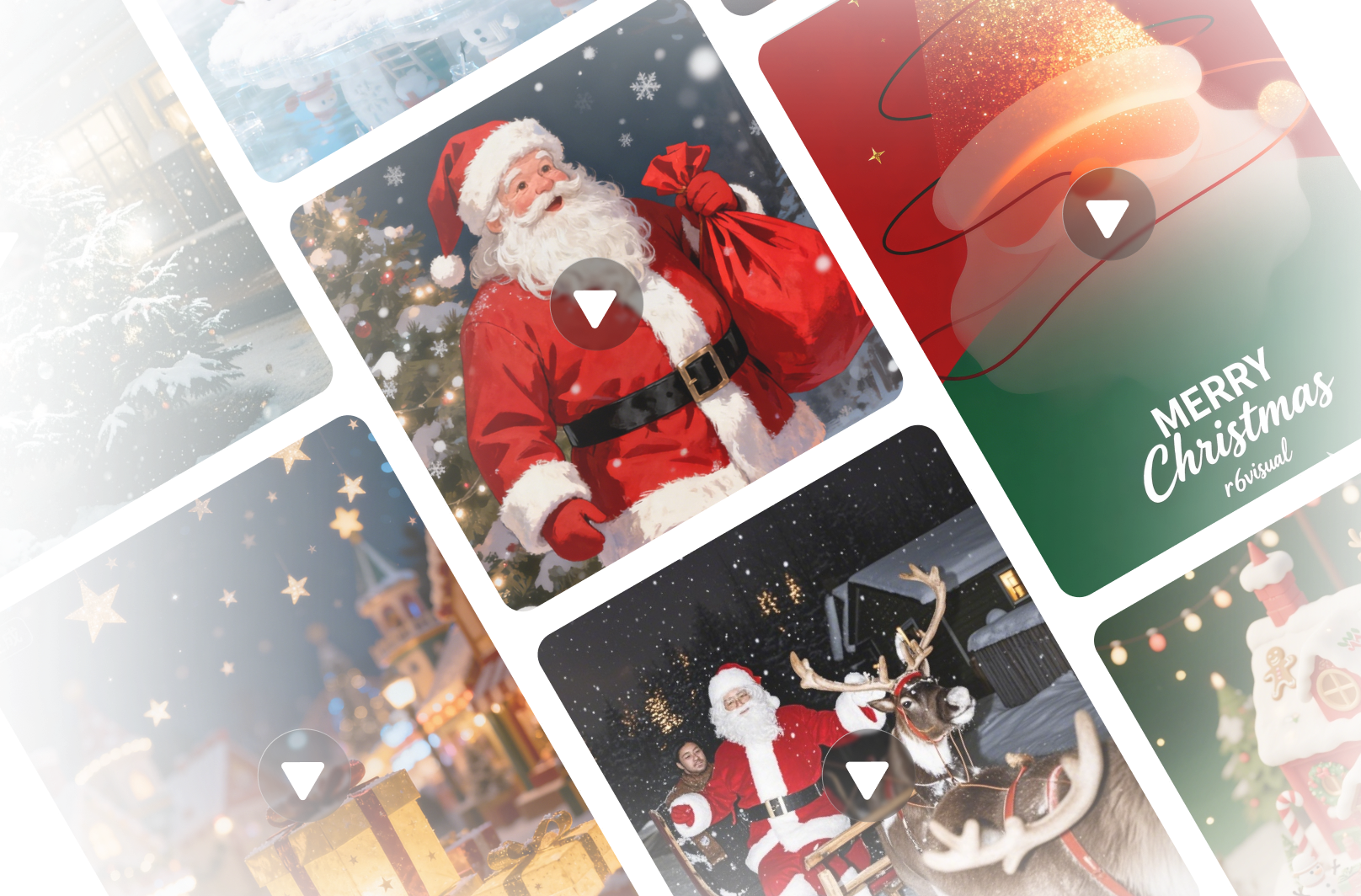 banner inferior do gerador de vídeo de natal com ia hitpaw