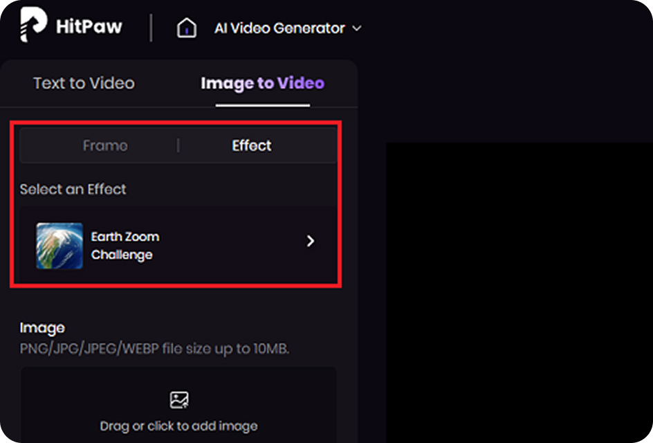 choose earth zoom challenge effect