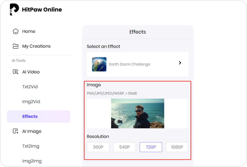 upload image with clear background