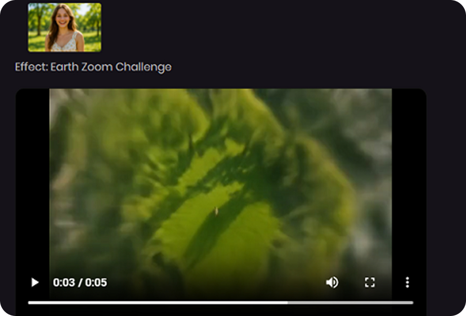 generate and download earth zoom video
