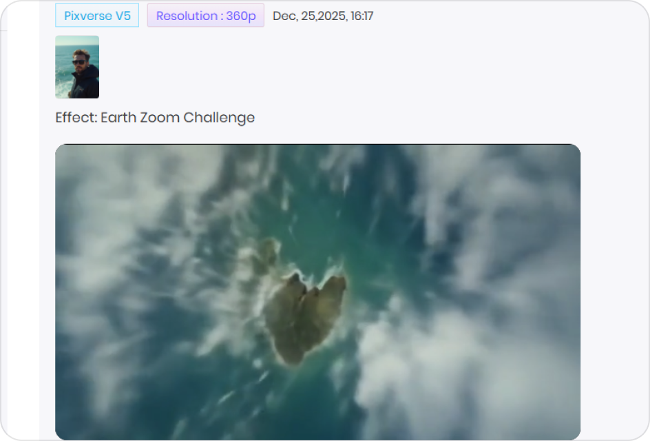 generate and download earth zoom video