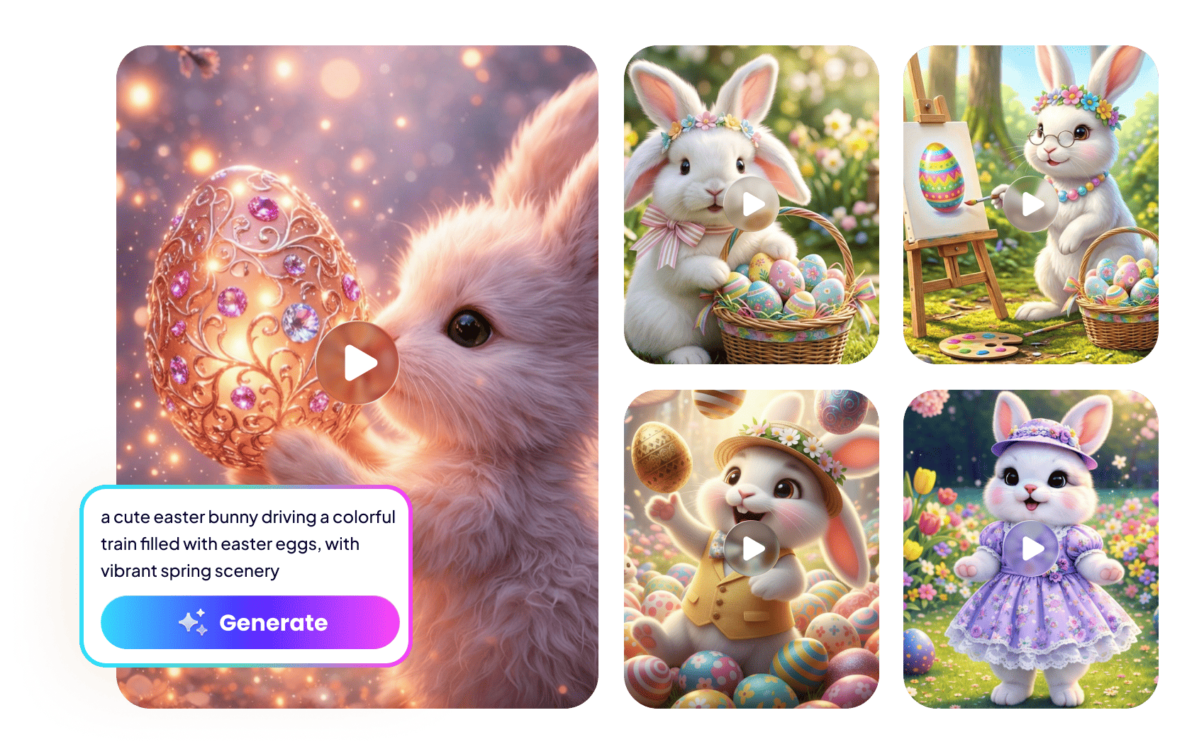 HitPaw online easter bunny ai generator