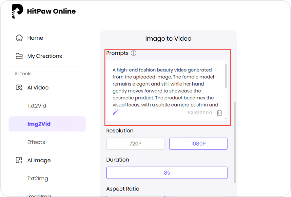 enter ai fashion prompt