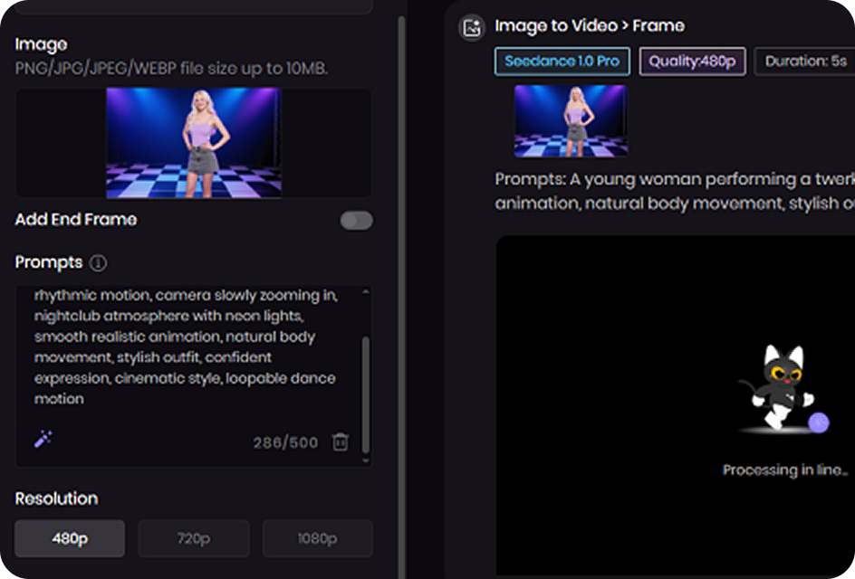 enter prompt for twerk dance style
