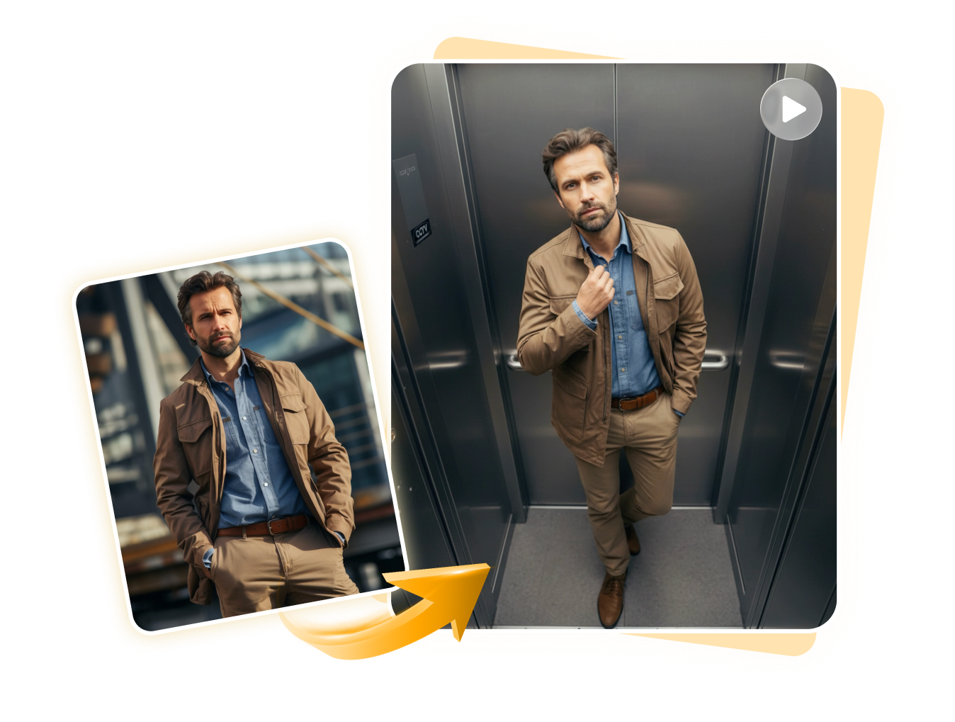 fashion elevator selfie